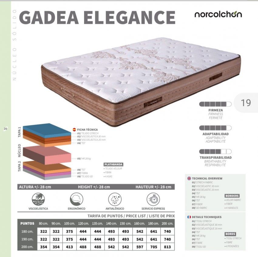 colchon Gadea elegance